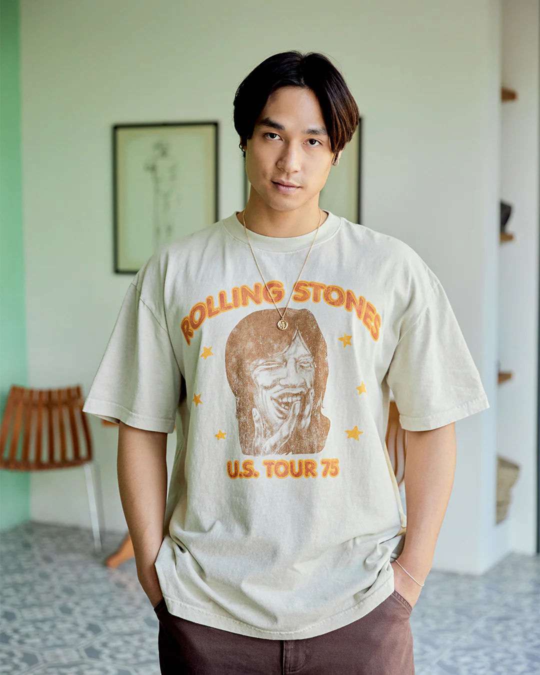 '75 US Tour Mick T-Shirt - Image 3