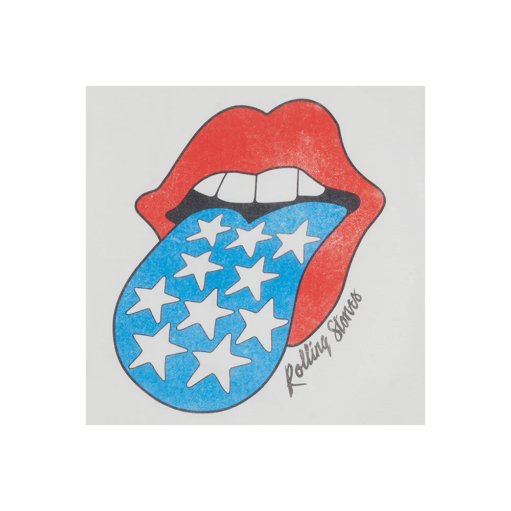Americana Tongue Unisex White T-Shirt - Image 2