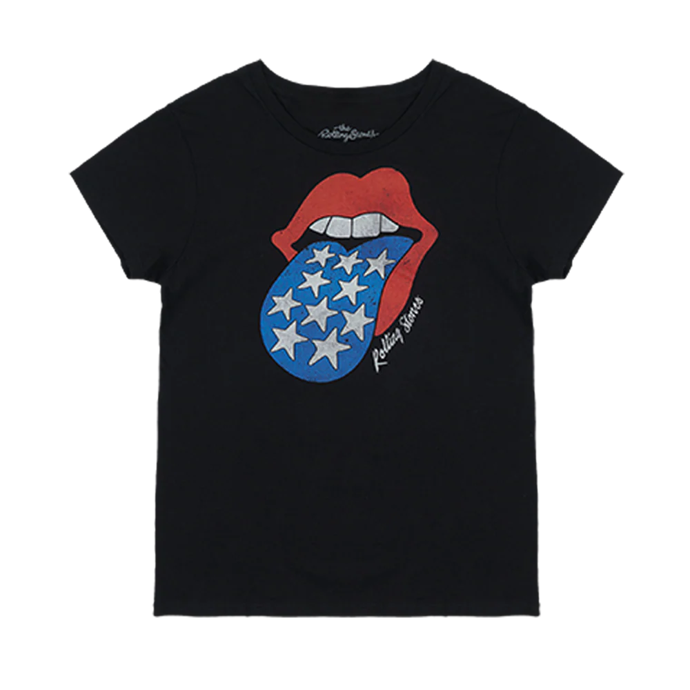 Americana Tongue Women’s Black T-Shirt