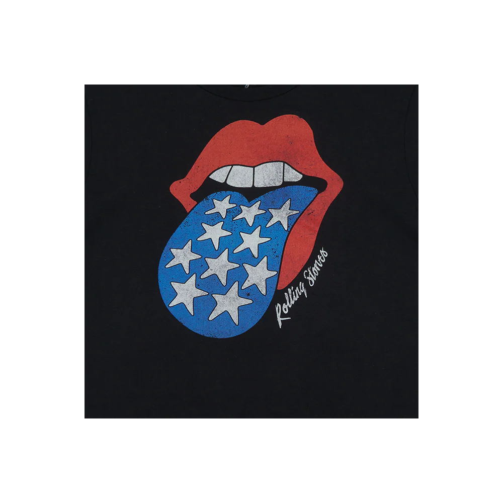 Americana Tongue Women’s Black T-Shirt - Image 2