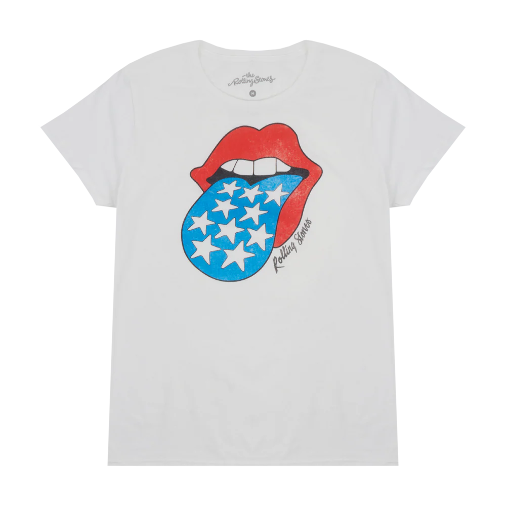 Americana Tongue Women’s White T-Shirt