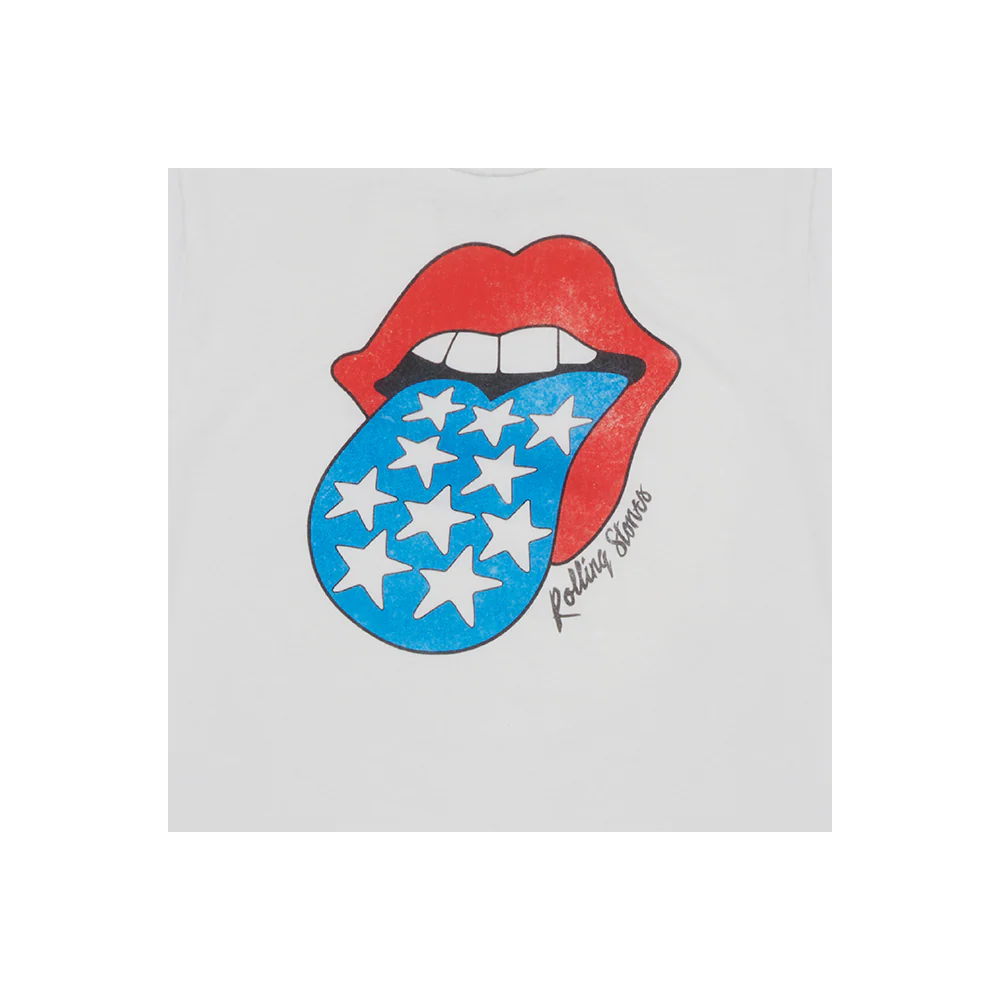 Americana Tongue Women’s White T-Shirt - Image 2