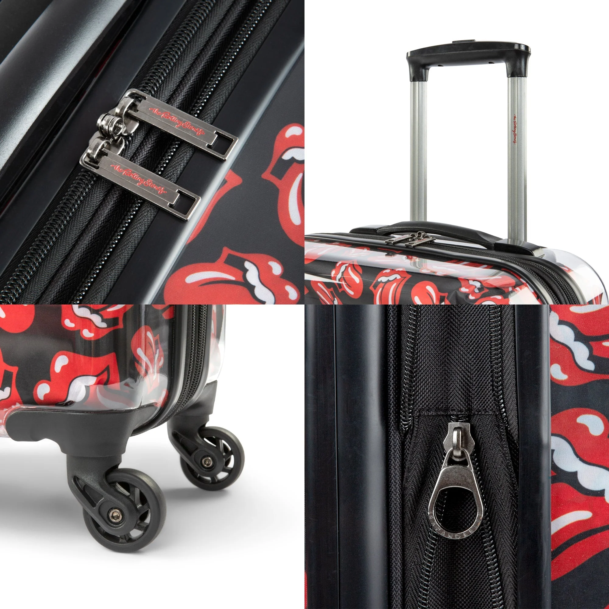 AOP Classic Logo Clear Coated Carry On Luggage Suitcase - Image 4