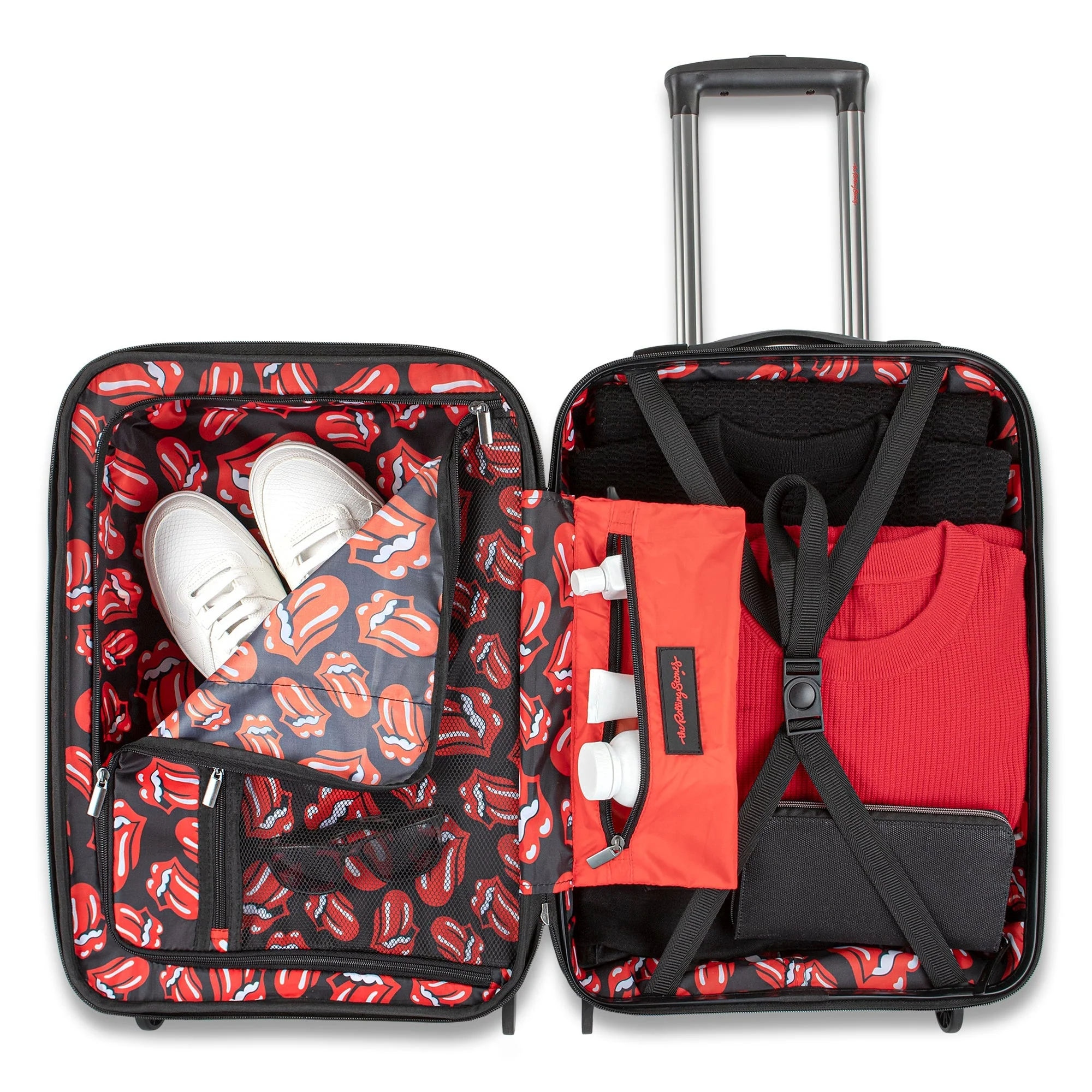 AOP Classic Logo Clear Coated Carry On Luggage Suitcase - Image 5