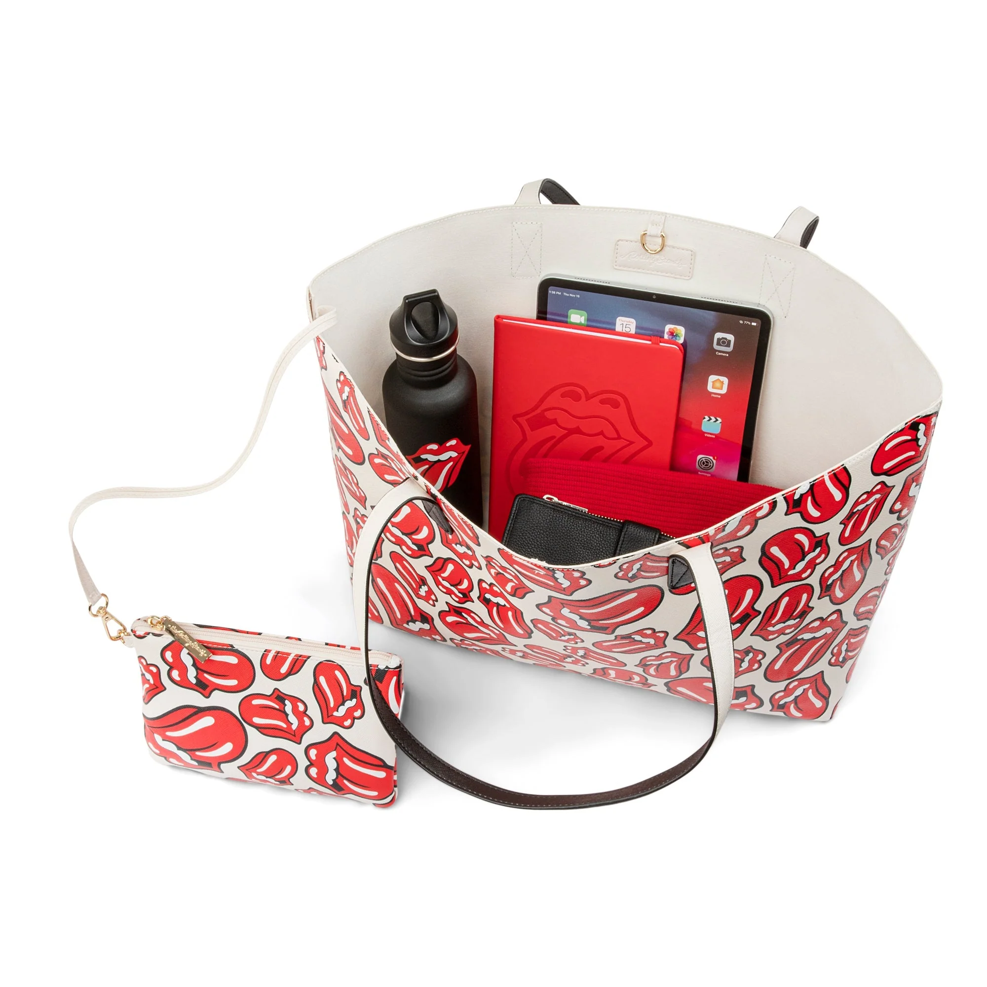 AOP Classic Logo Premium Vegan Leather Tote - Image 4