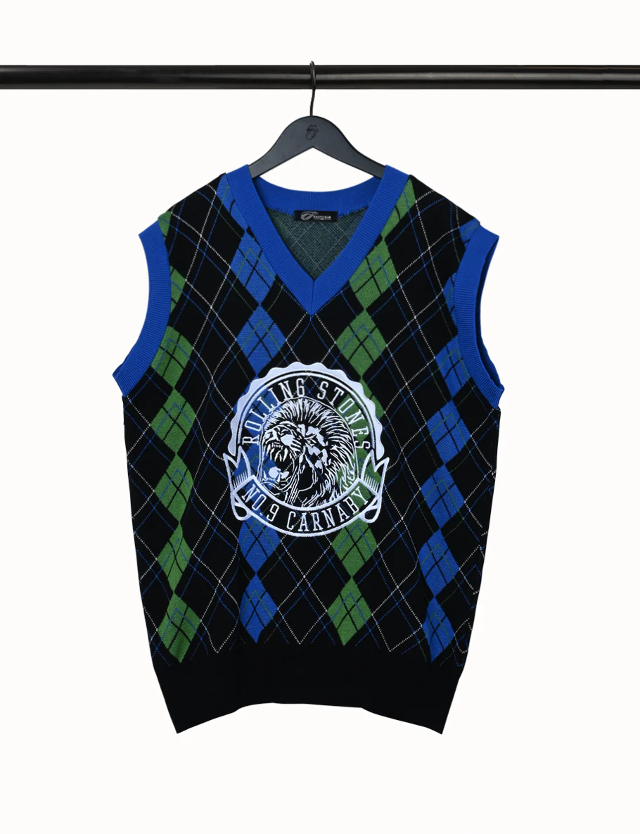 Argyle Lion Crest Stones Vest - Image 2