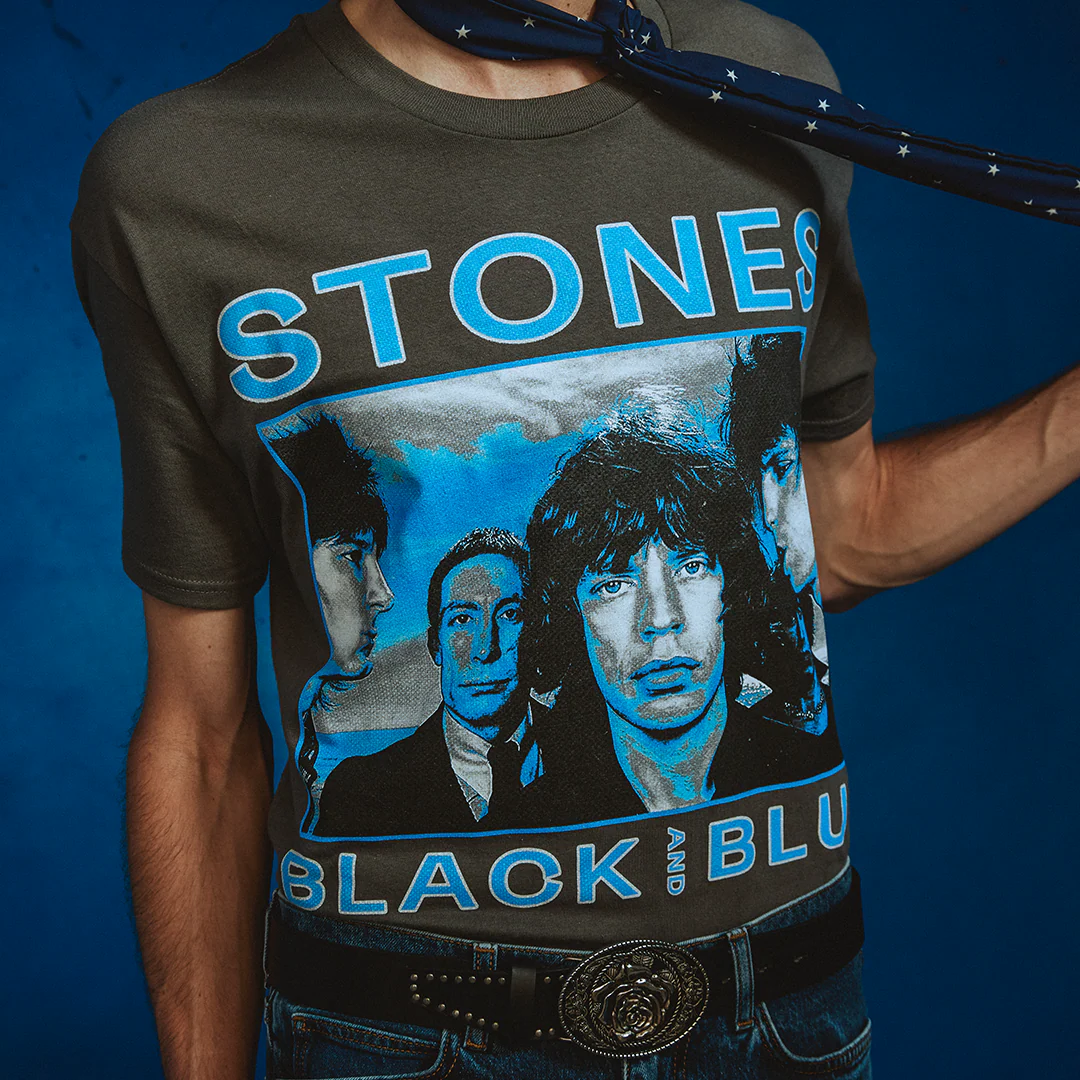 Black and Blue Charcoal T-Shirt - Image 3