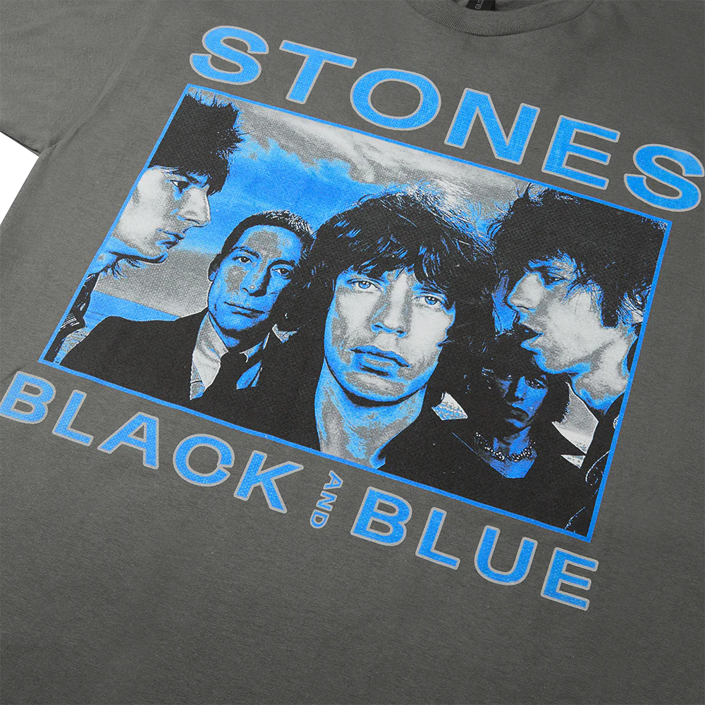 Black and Blue Charcoal T-Shirt - Image 4
