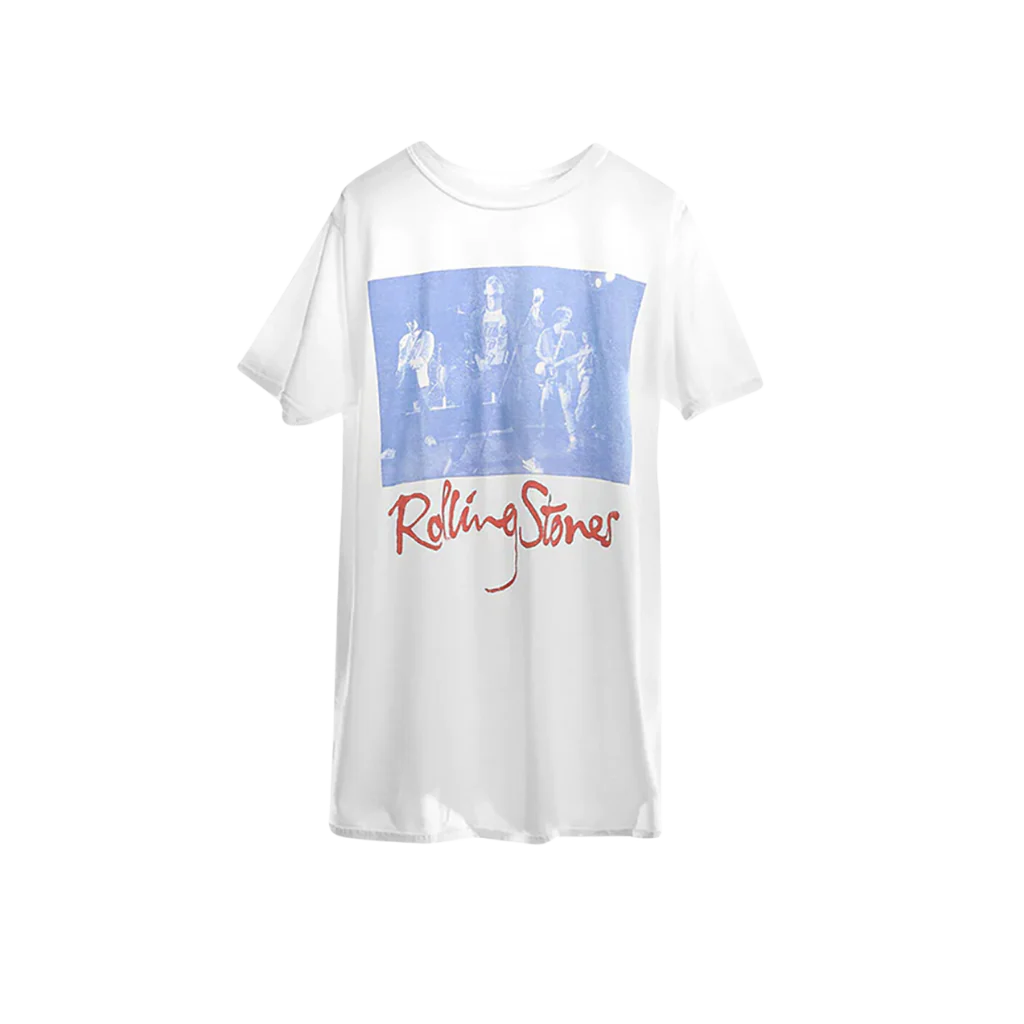 Blue Photo Washed T-Shirt