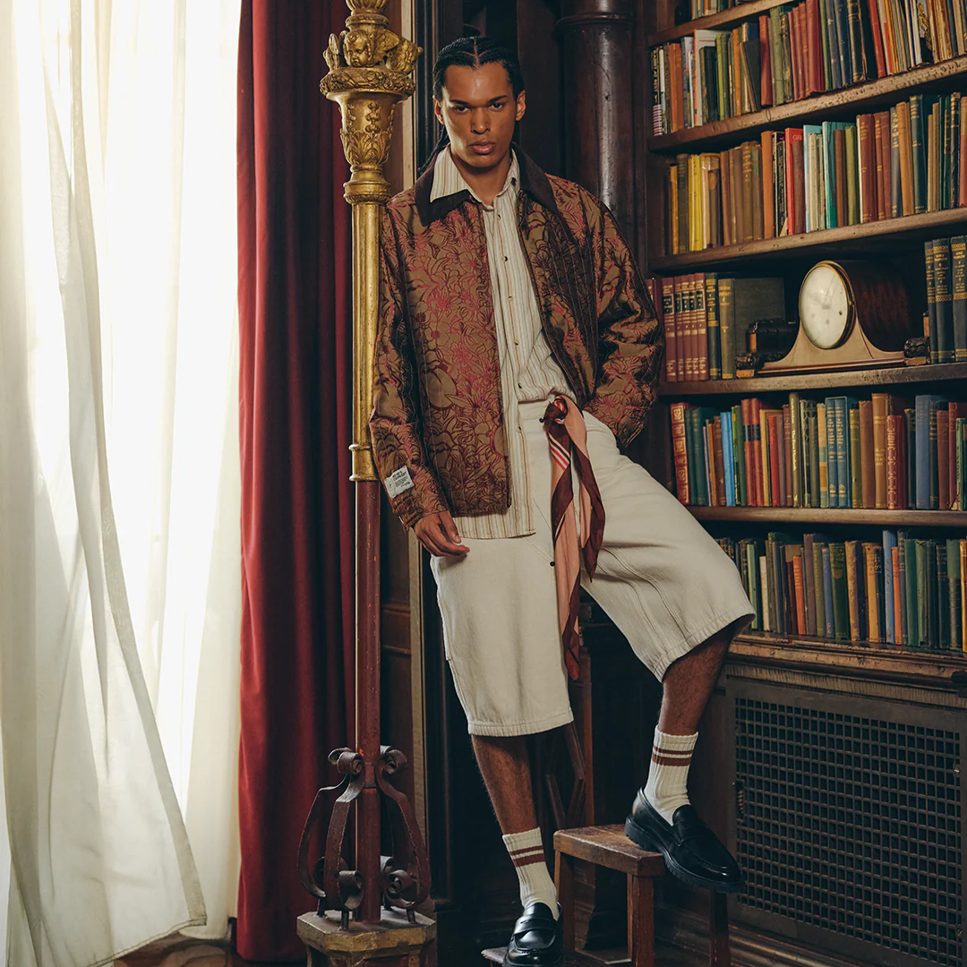 Brocade Licks Corduroy Collar Jacket - Image 2