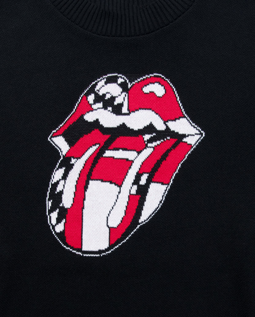 Checker Tongue Tight Knit Sweater - Image 2