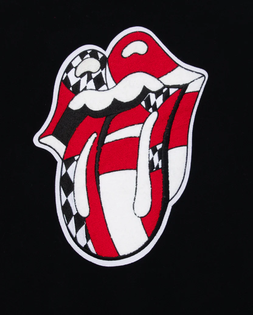Checker Tongue Wool Varsity Jacket - Image 5
