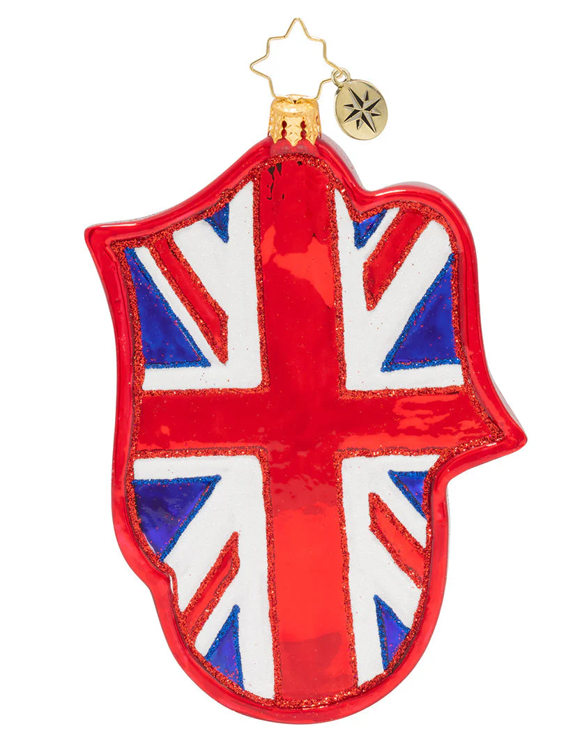 Christopher Radko x Stones Glitter Tongue Ornament - Image 2