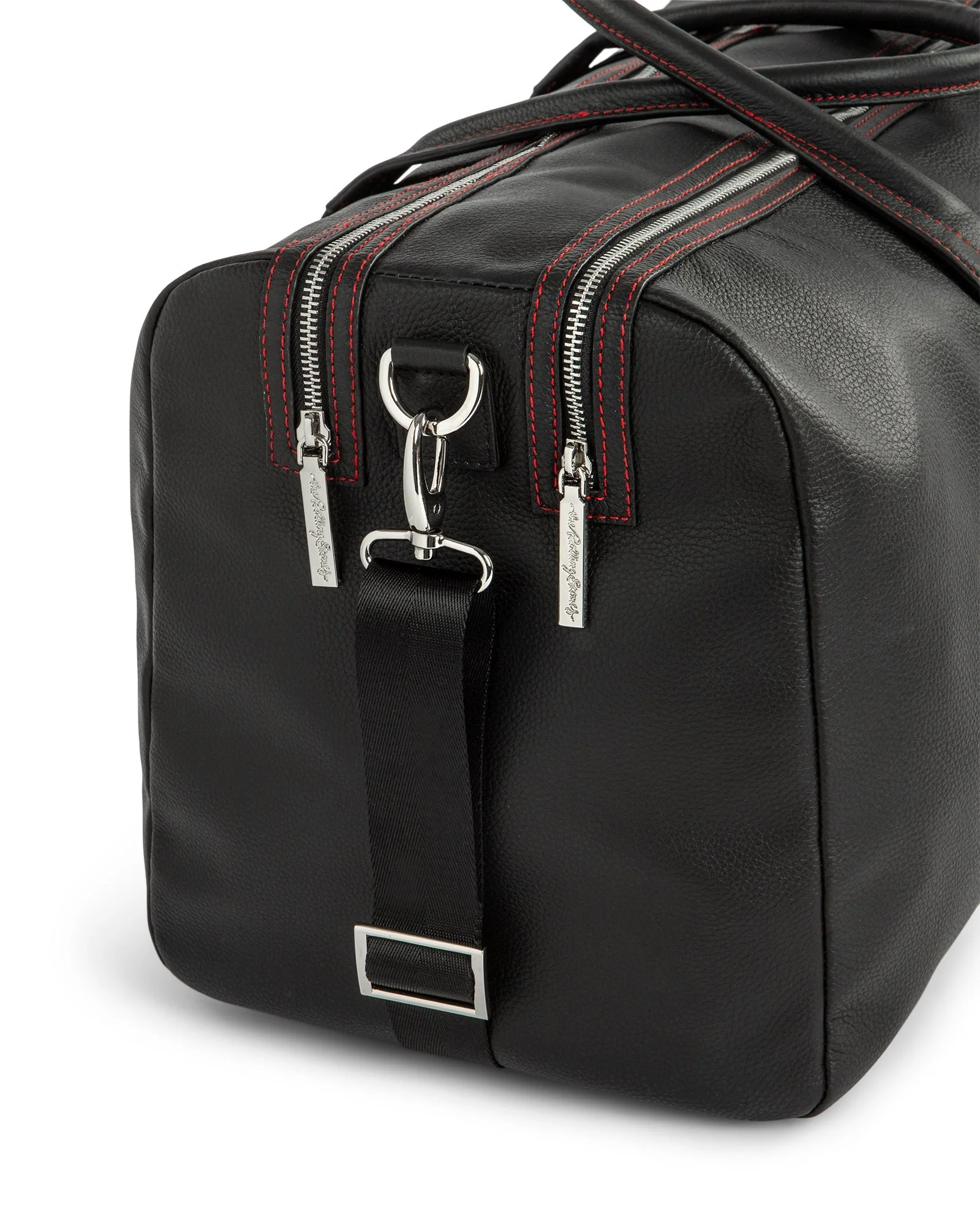 Classic Logo Premium Pebbled Leather Duffle Bag - Image 3