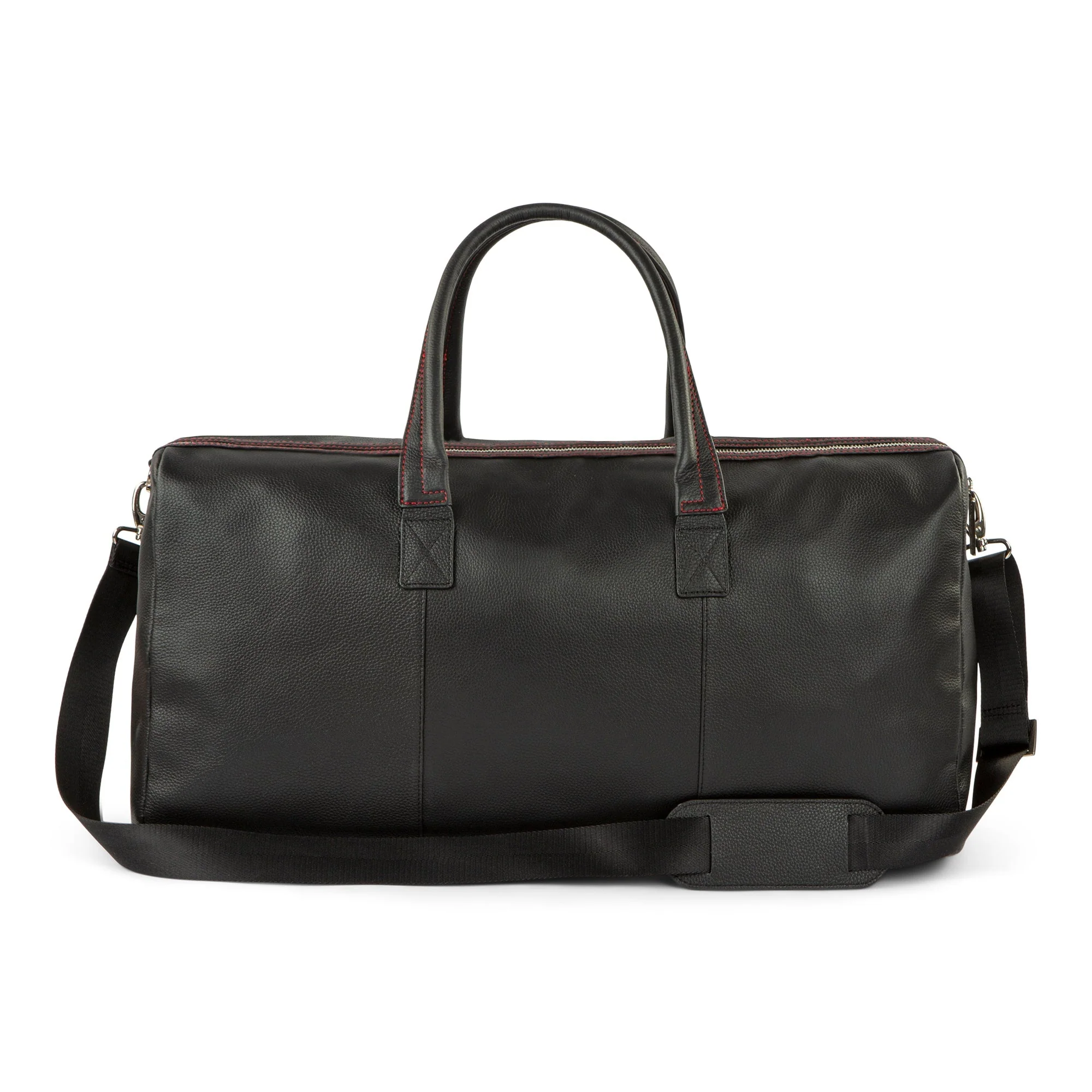 Classic Logo Premium Pebbled Leather Duffle Bag - Image 5