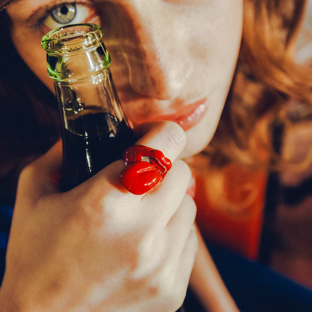 Classic Logo Red Resin Ring - Image 2