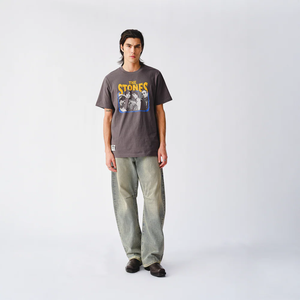 Classic Stones Charcoal Photo T-Shirt - Image 2
