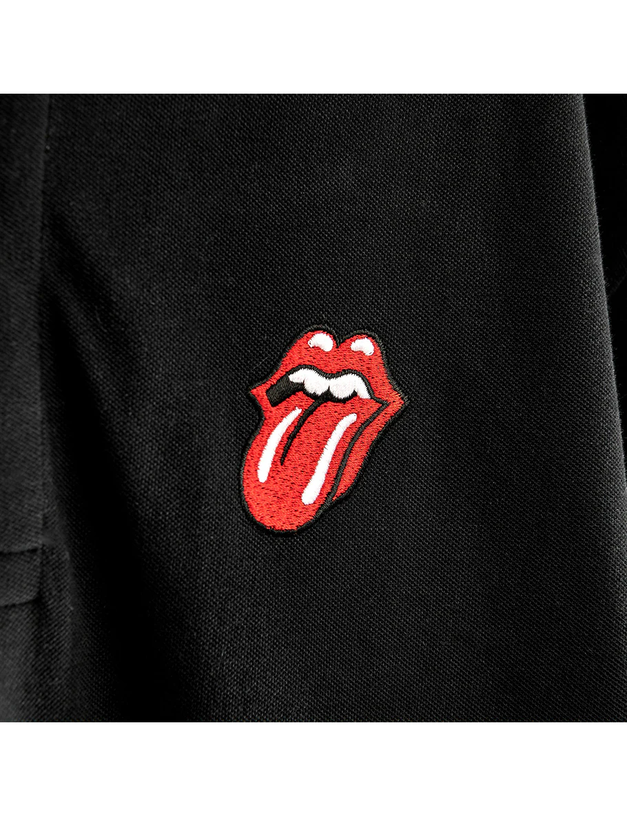 Classic Tongue Black Polo Shirt - Image 2