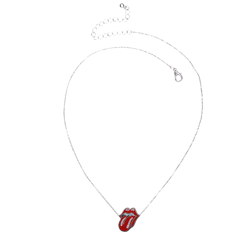 Classic Tongue Rhinestone Necklace