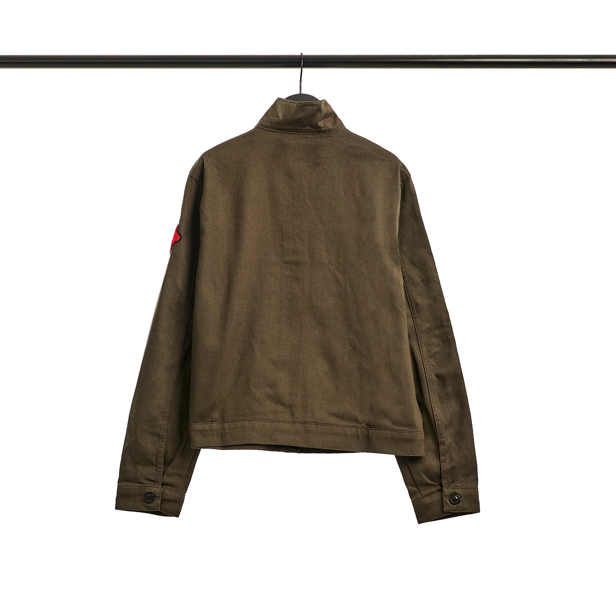 Cropped Military Cargo Jacket - Image 2