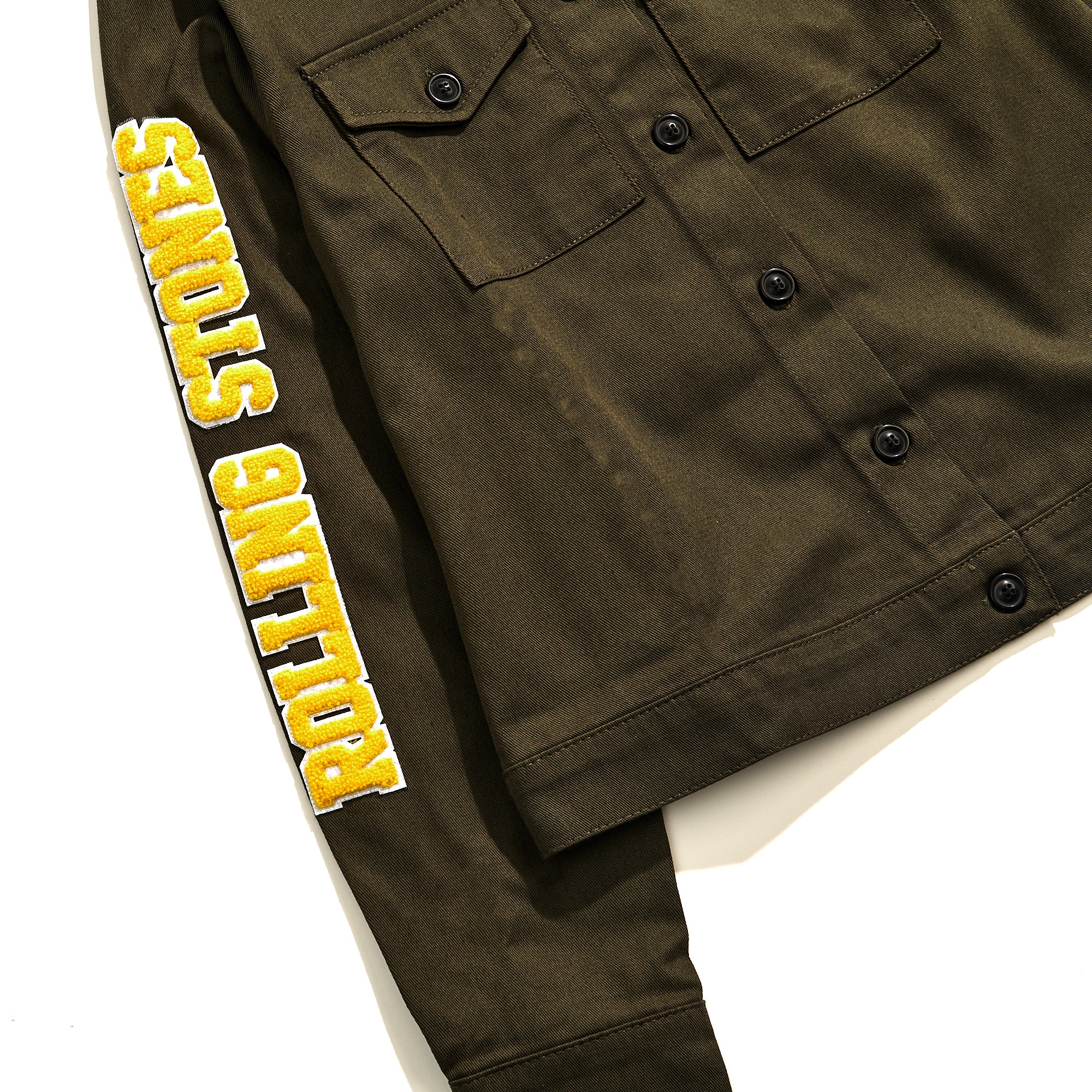 Cropped Military Cargo Jacket - Image 3