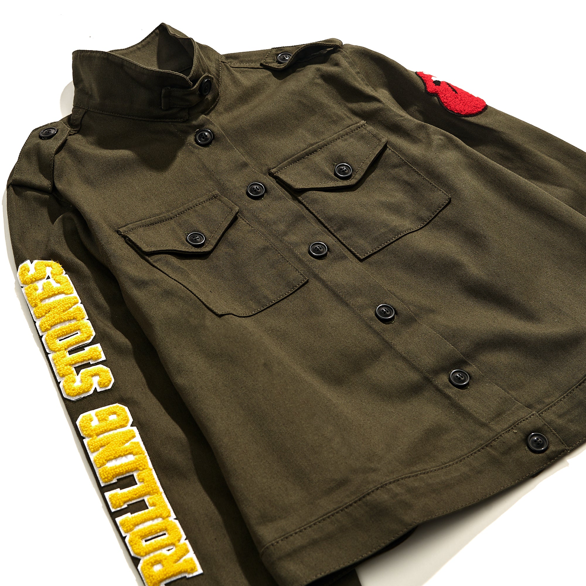 Cropped Military Cargo Jacket - Image 4