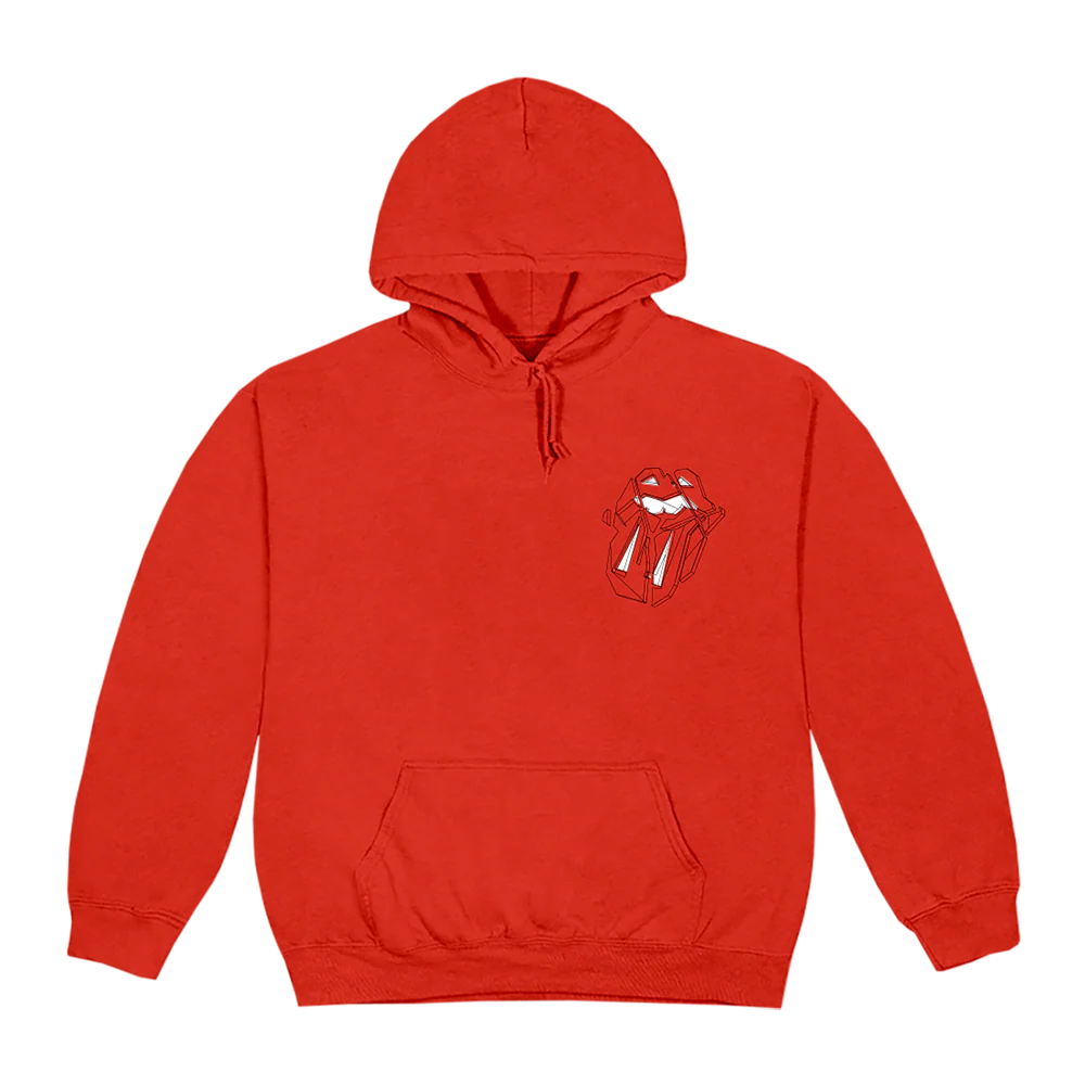 Diamond Tongue Red Hoodie