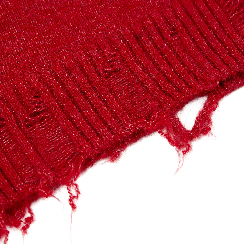Distressed Red Varsity Cardigan - Image 6