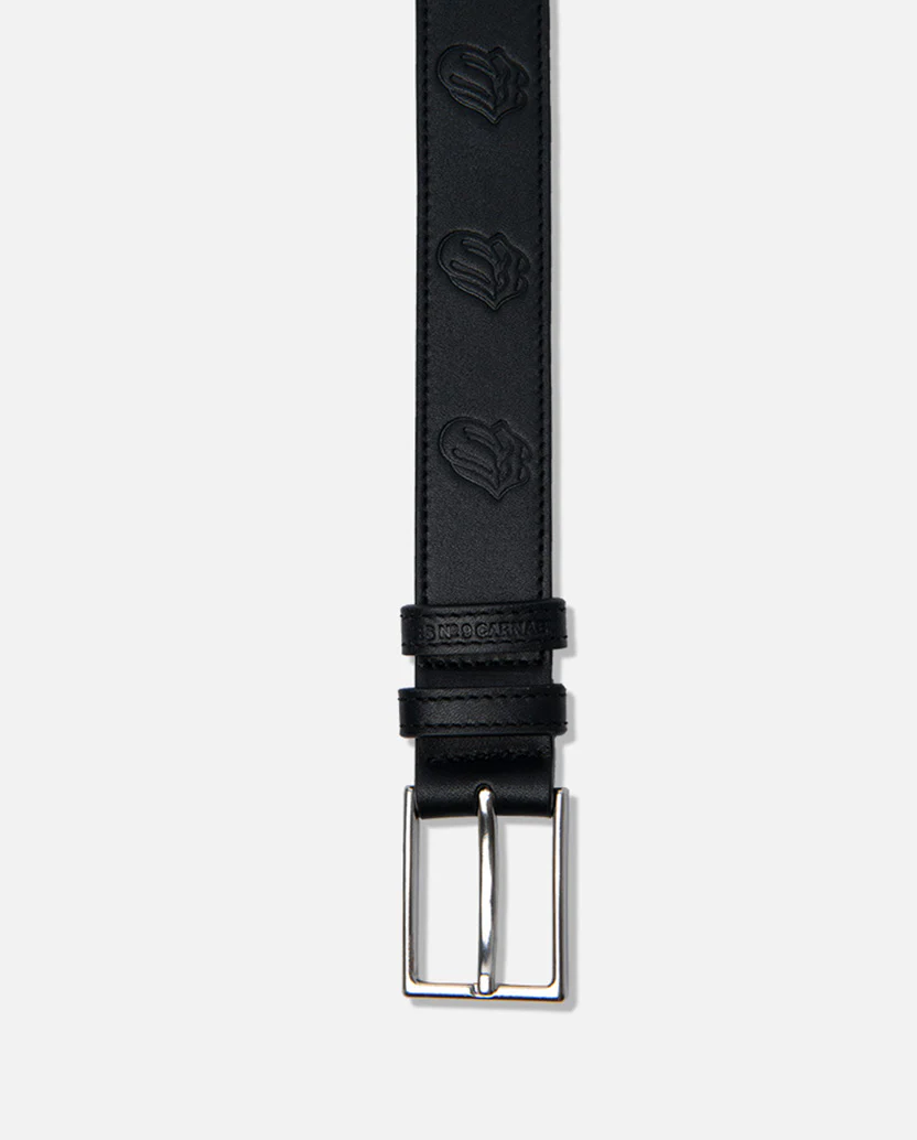Embossed Classic Tongue Leather Belt - Image 2
