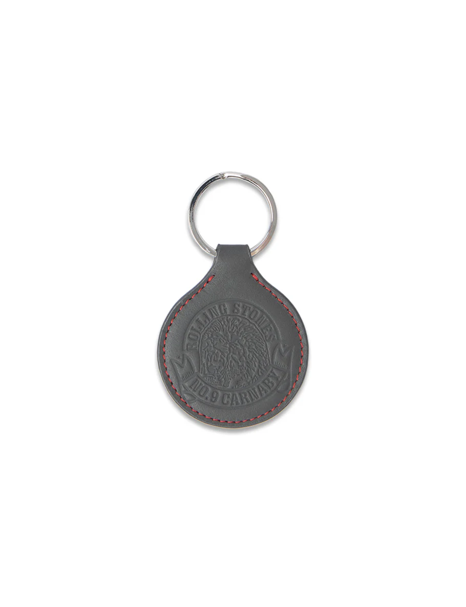 Embossed Leather Carnaby Keychain