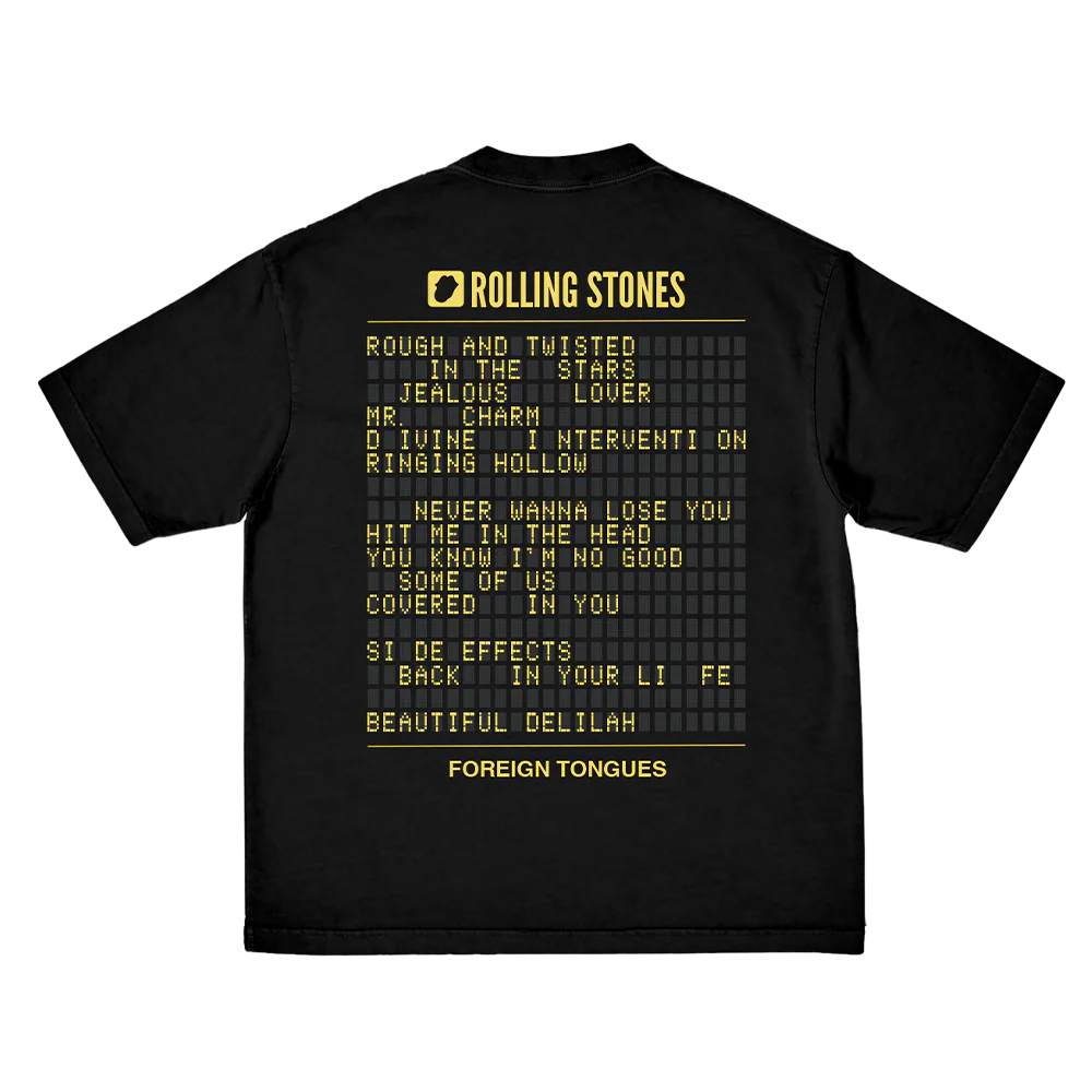 Foreign Tongues Tracklist T-Shirt
