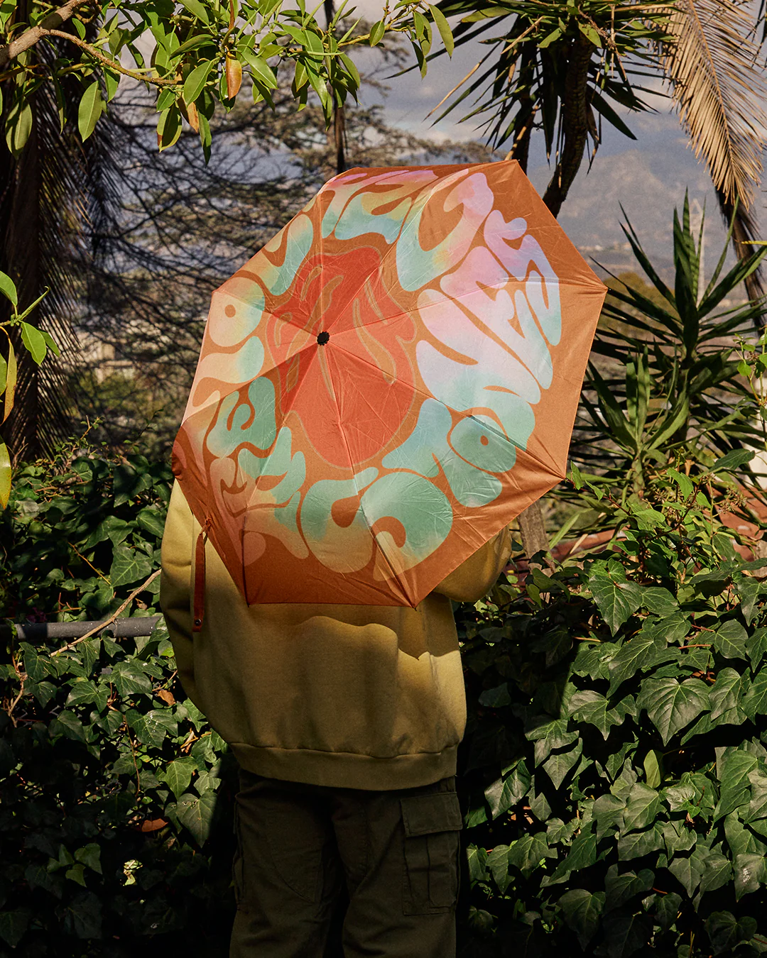 Giant Psychedelic Logo Umbrella - Image 6
