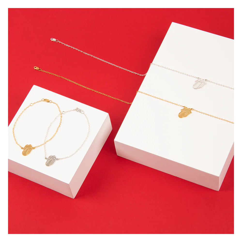 Gold Classic Tongue Bracelet - Image 2