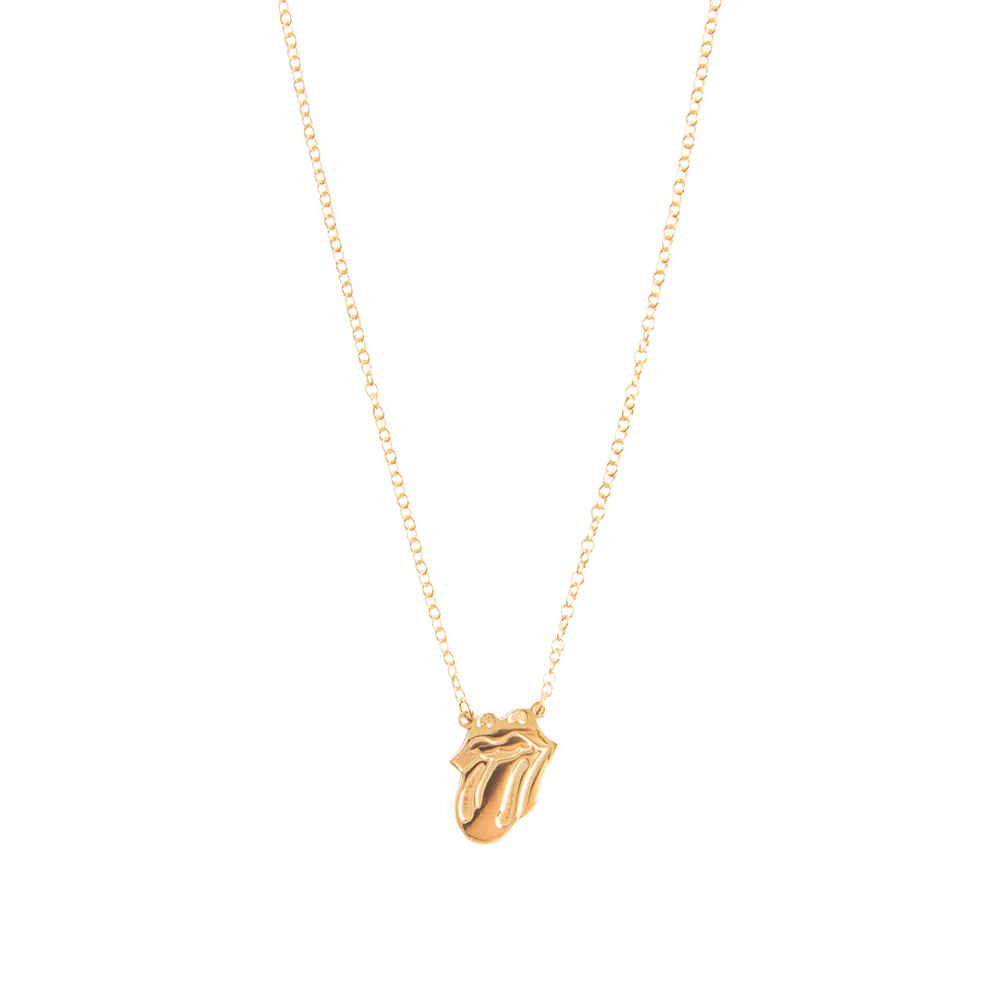 Gold Classic Tongue Necklace