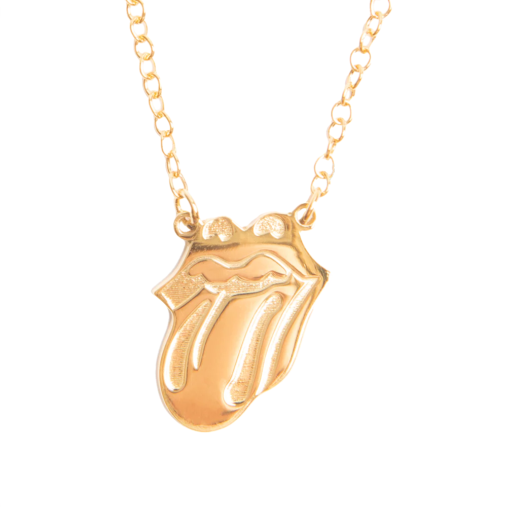 Gold Classic Tongue Necklace - Image 2