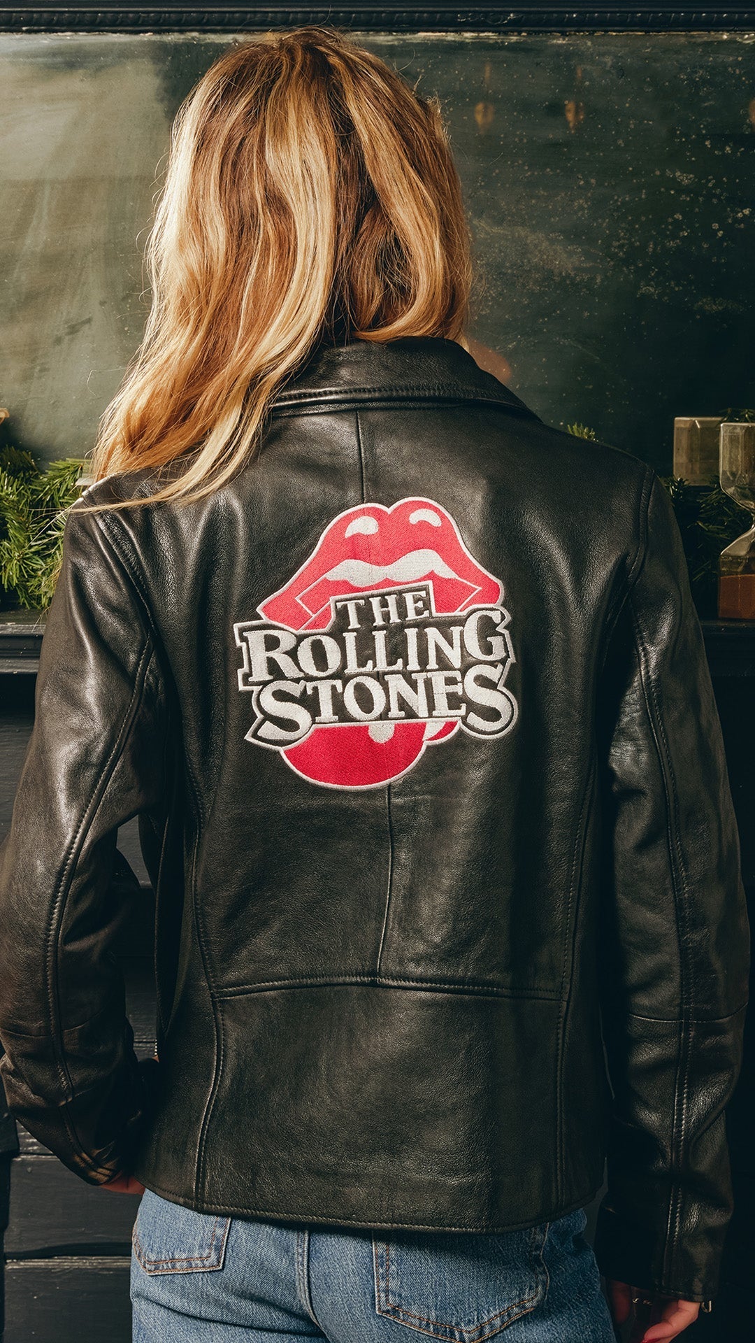 JFK Stadium Rolling Stones Leather Jacket - Image 4