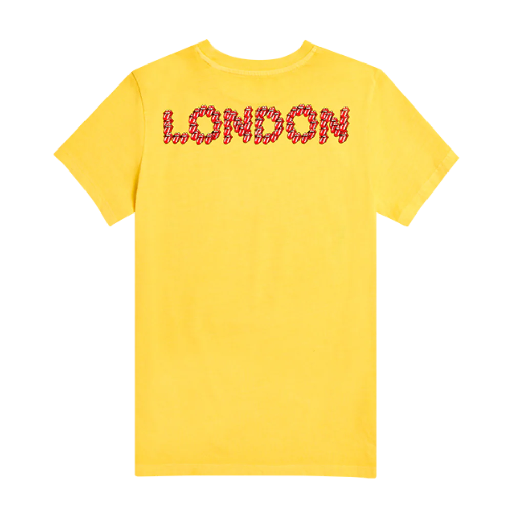 Kids Illustrated London Yellow T-Shirt - Image 2