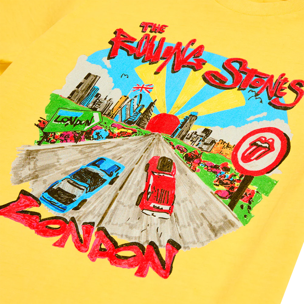 Kids Illustrated London Yellow T-Shirt - Image 3