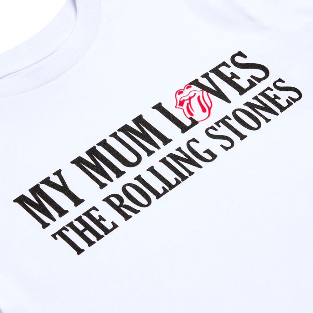 Kids My Mum Loves The Rolling Stones White T-Shirt - Image 3