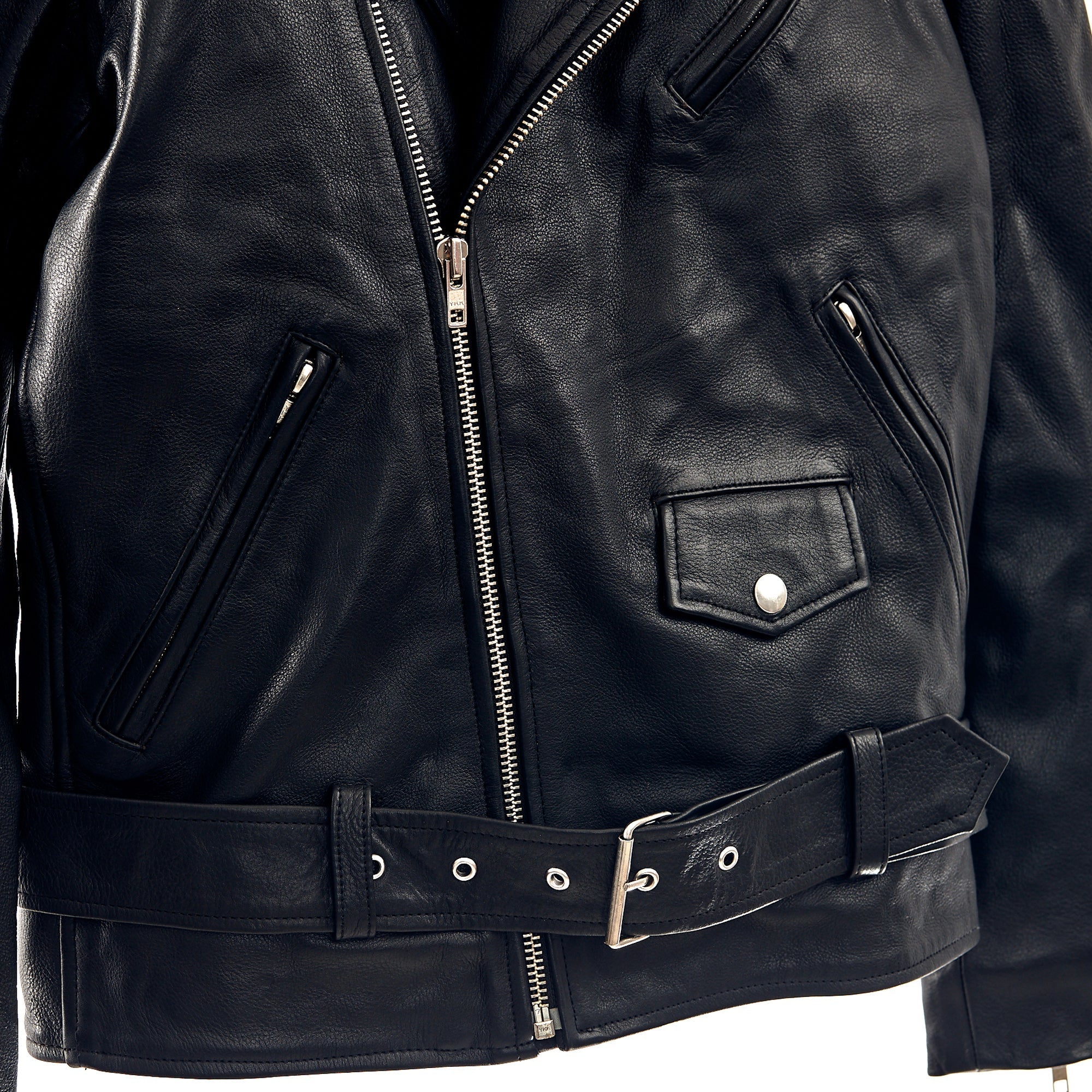 Leather Sequin Applique Jacket - Image 7