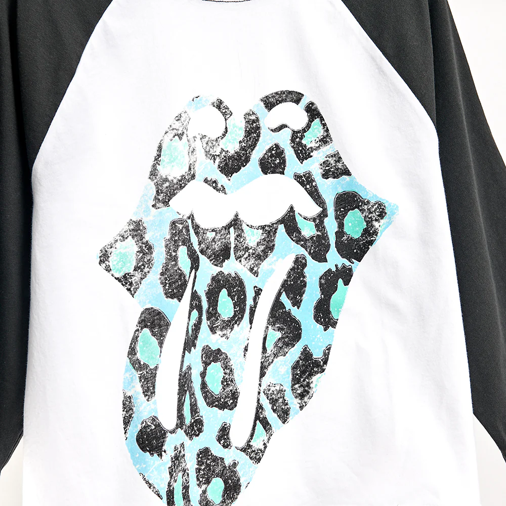 Leopard Print Tongue Cropped Raglan - Image 2