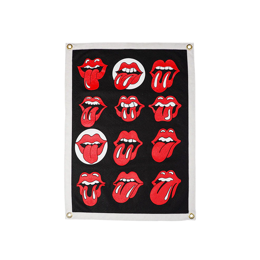 Lips Camp Flag (Black)