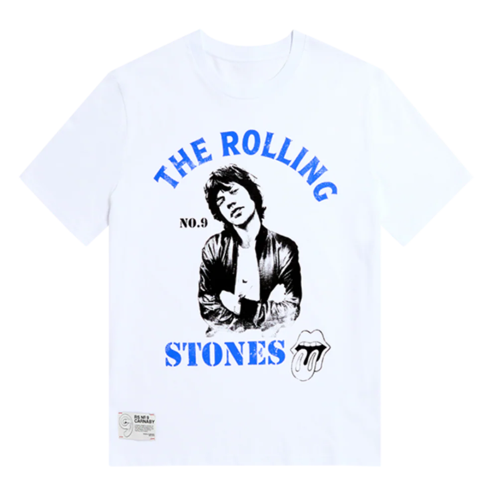 Mick Graphic Pose White T-Shirt
