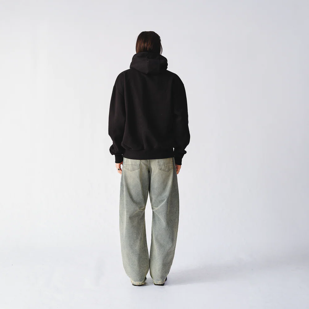 Multi Tongue Logo Black Pullover Hoodie - Image 3