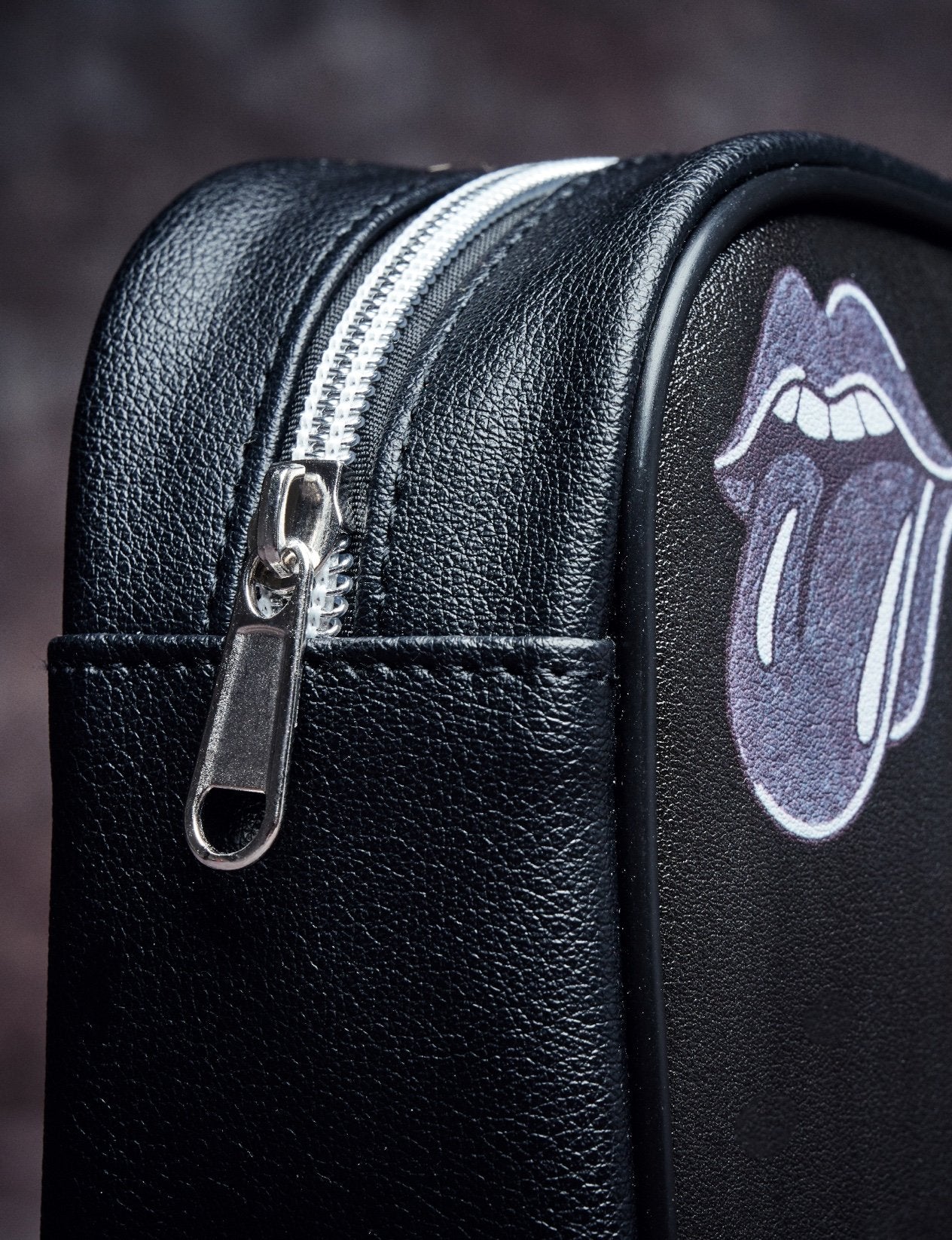 No. 9 All Over Print Vegan Leather Carnaby Pouch - Image 2