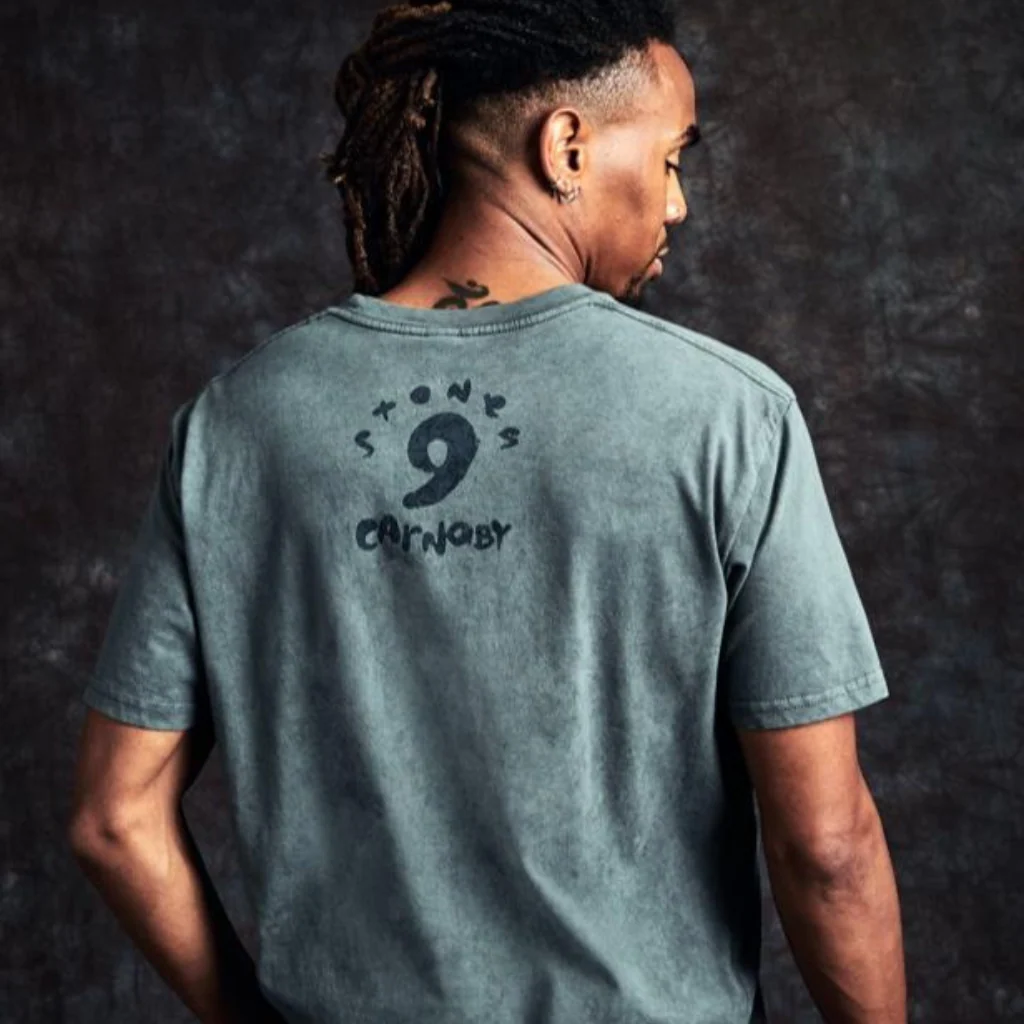 No. 9 Black Tongue & Script T-Shirt - Image 2