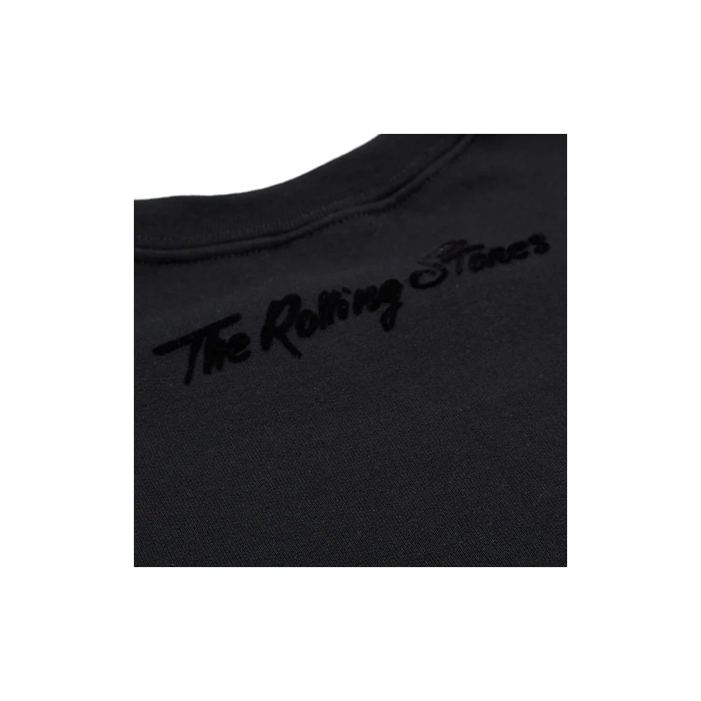 Paint It Black Tonal Repeating Tongues Crewneck - Image 4