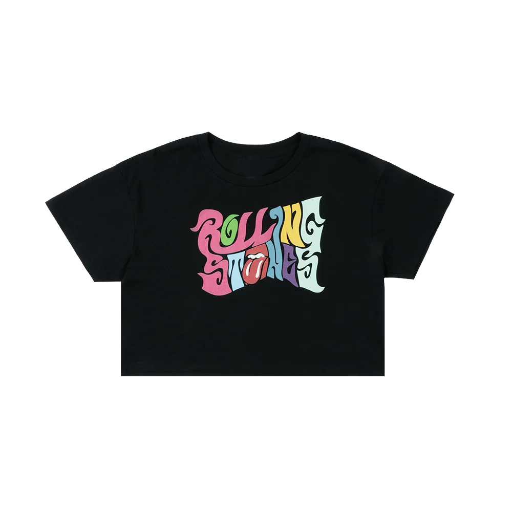 Psychedelic Logo Cropped T-Shirt