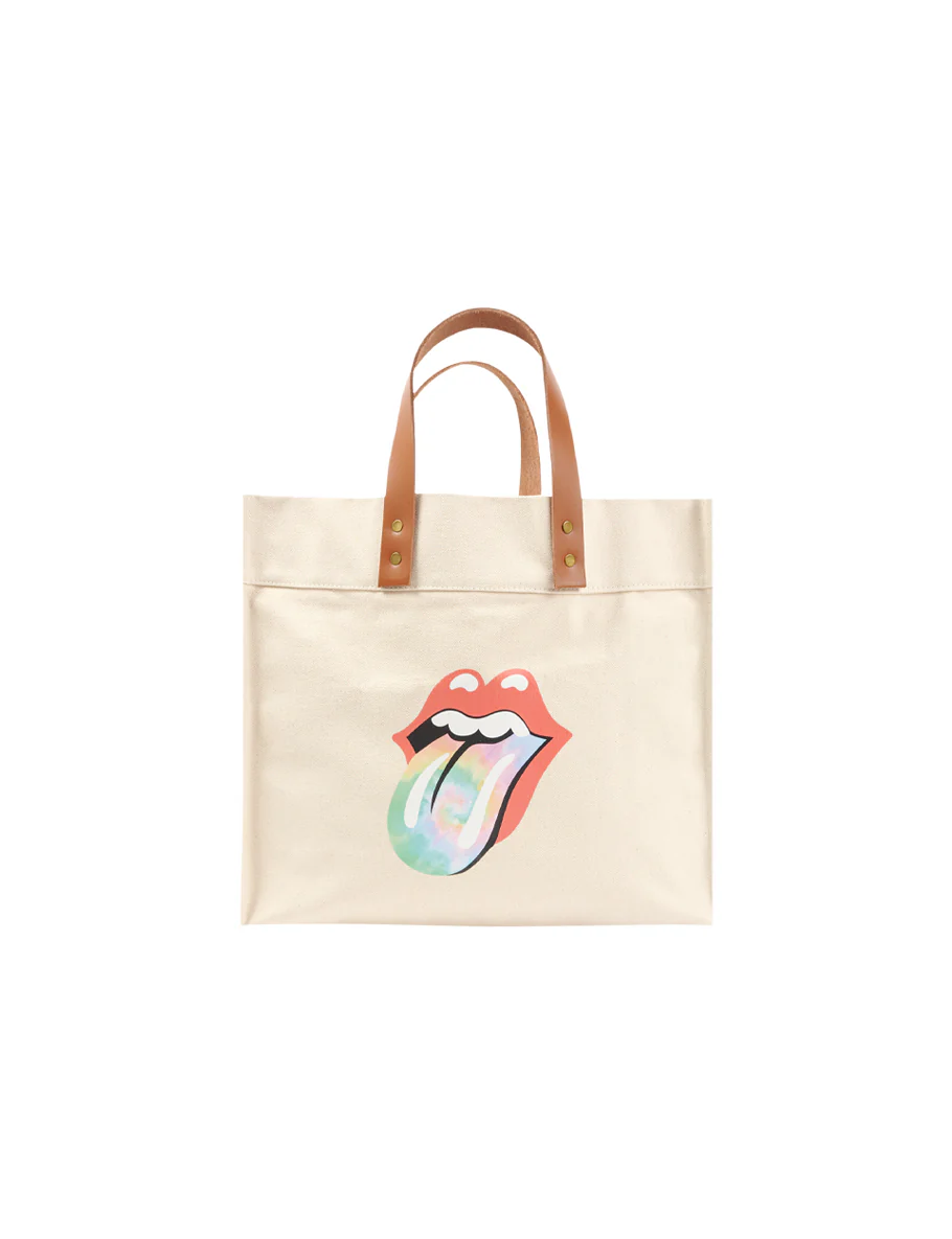 Psychedelic Tongue Canvas Tote Bag