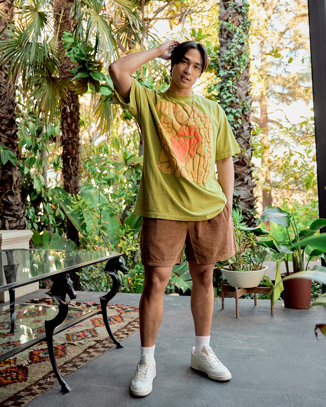 Puff Print Psychedelic Stones T-Shirt - Image 4